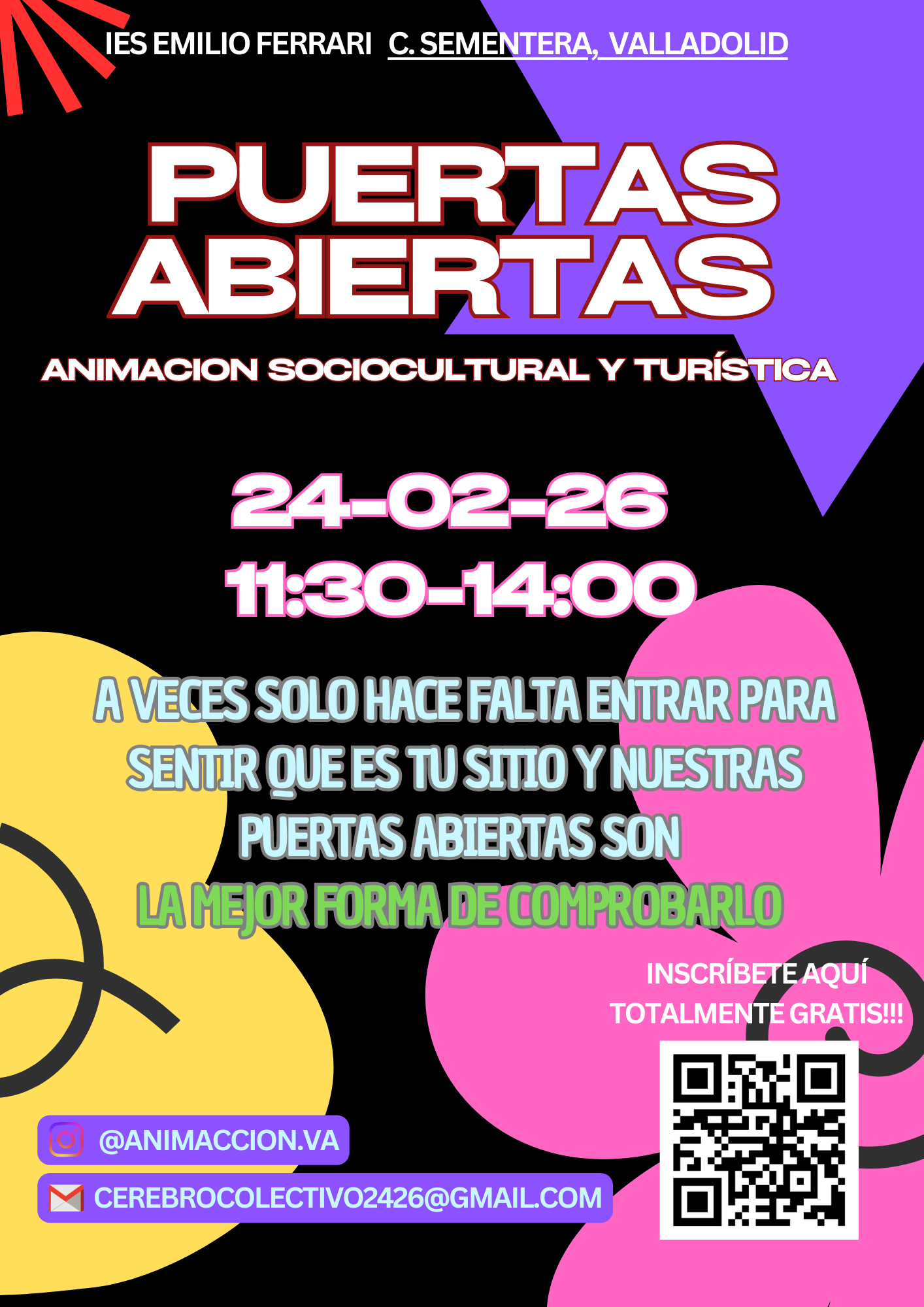 Imagen las puertas abiertas de FP 2026